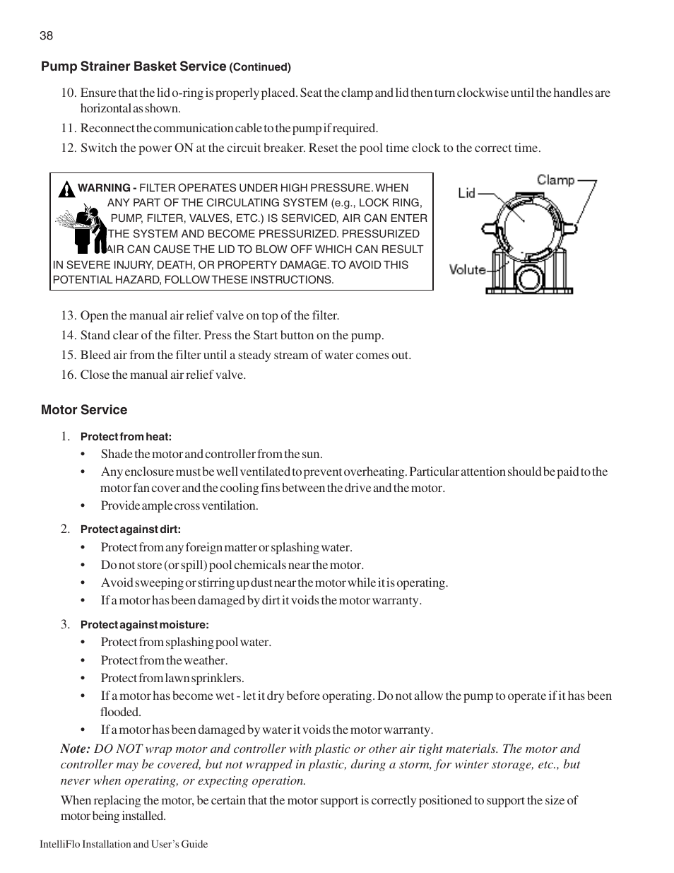 Pentair Variable Speed Pump IntelliFlo User Manual | Page 44 / 64