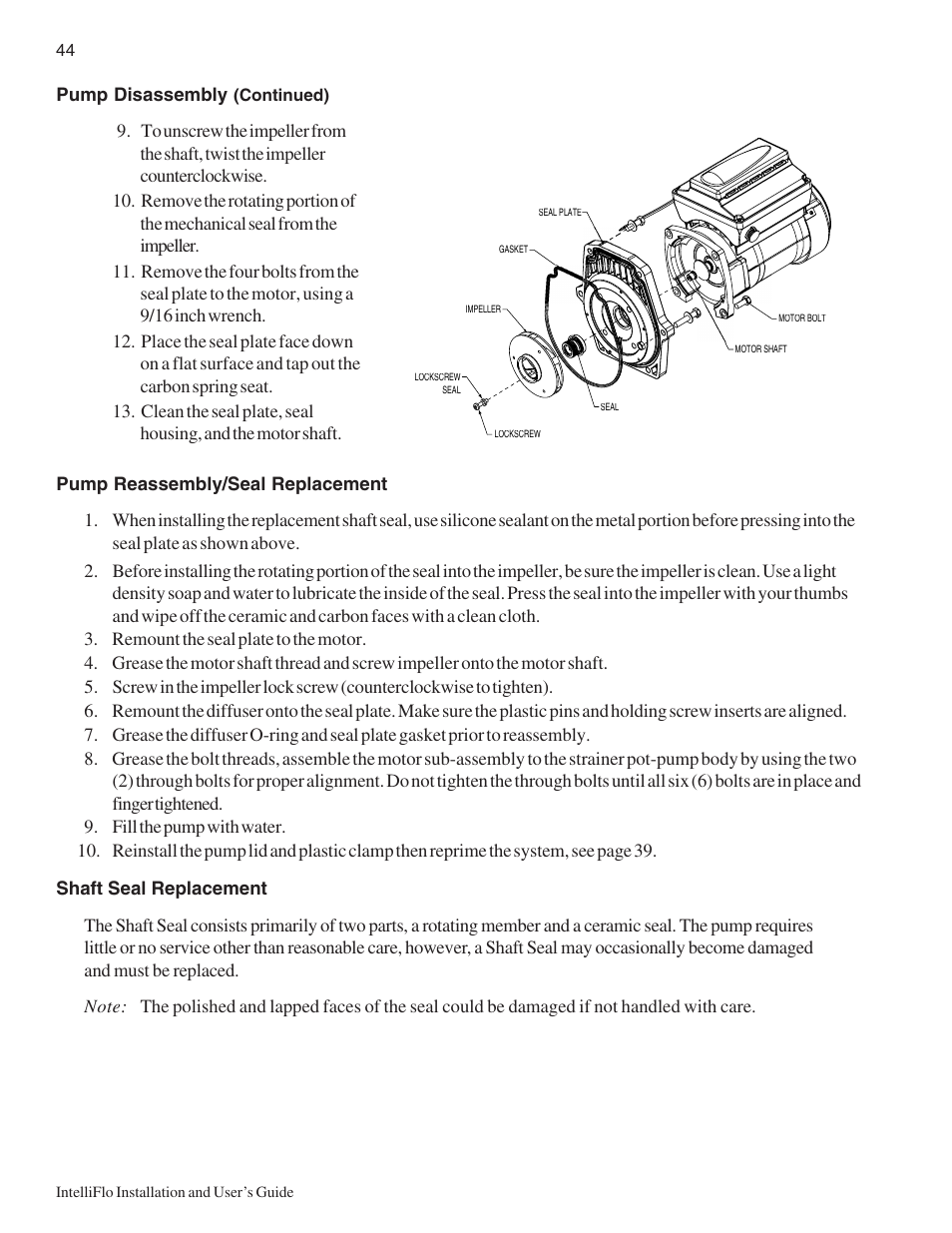 Pentair Variable Speed Pump IntelliFlo User Manual | Page 50 / 64