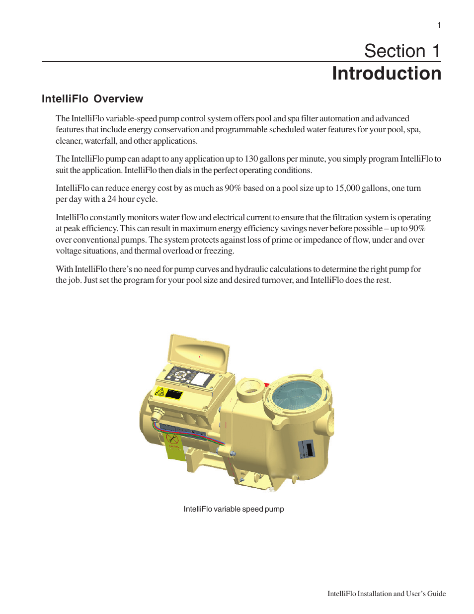 Pentair Variable Speed Pump IntelliFlo User Manual | Page 7 / 64