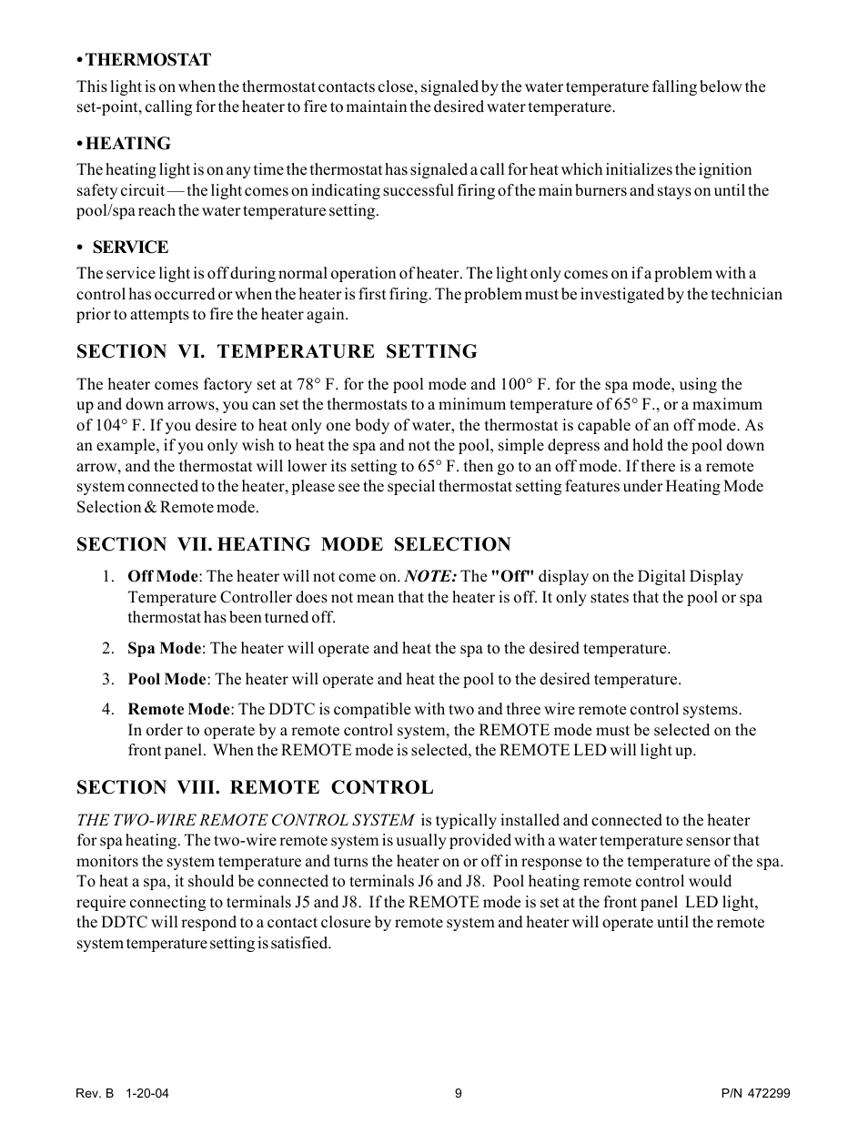 Pentair MiniMax NT Heater User Manual | Page 9 / 12