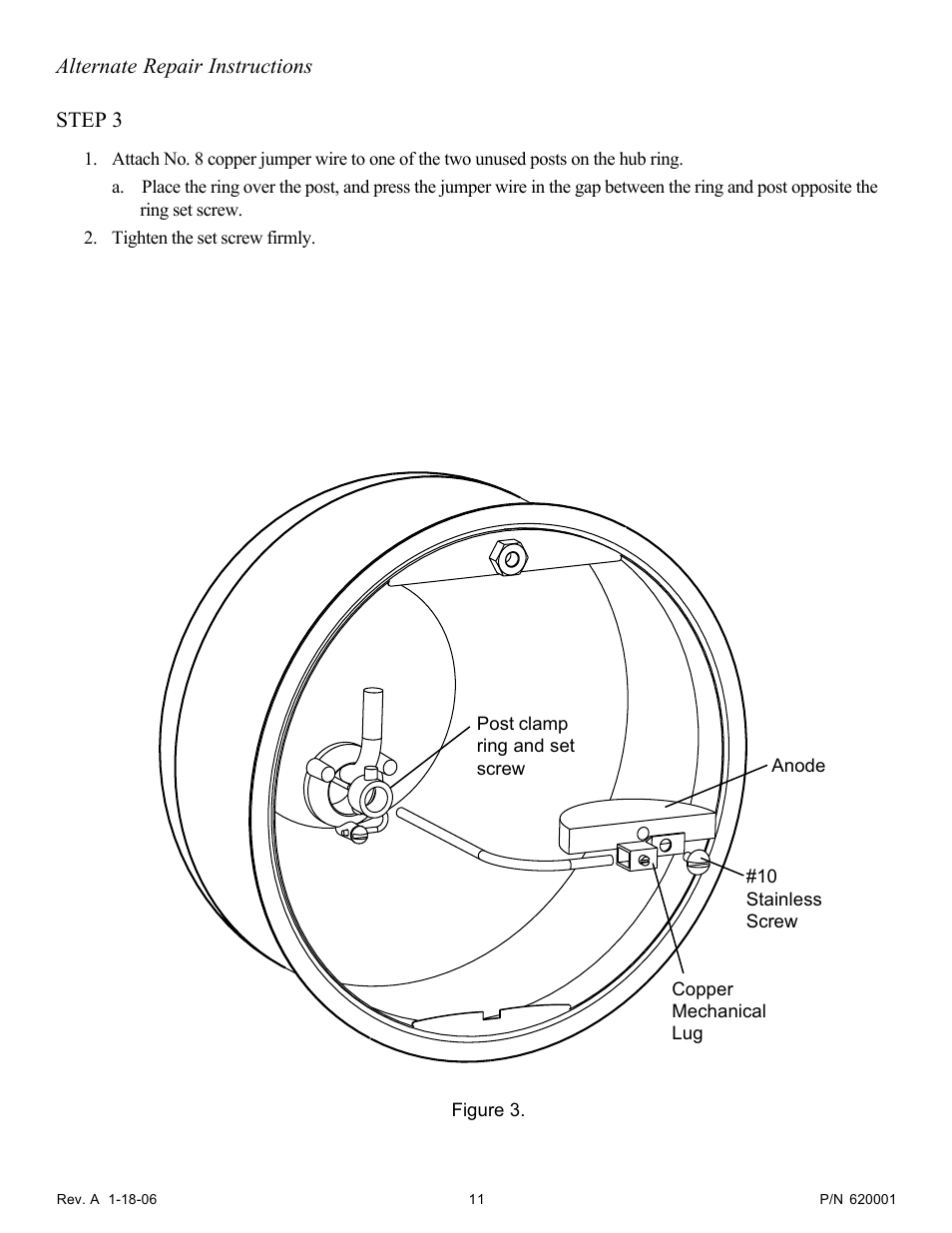 Alternate repair instructions step 3 | Pentair Hydrel Fixture Housing 620001 User Manual | Page 11 / 16
