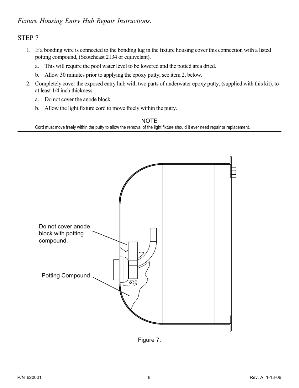 Pentair Hydrel Fixture Housing 620001 User Manual | Page 8 / 16