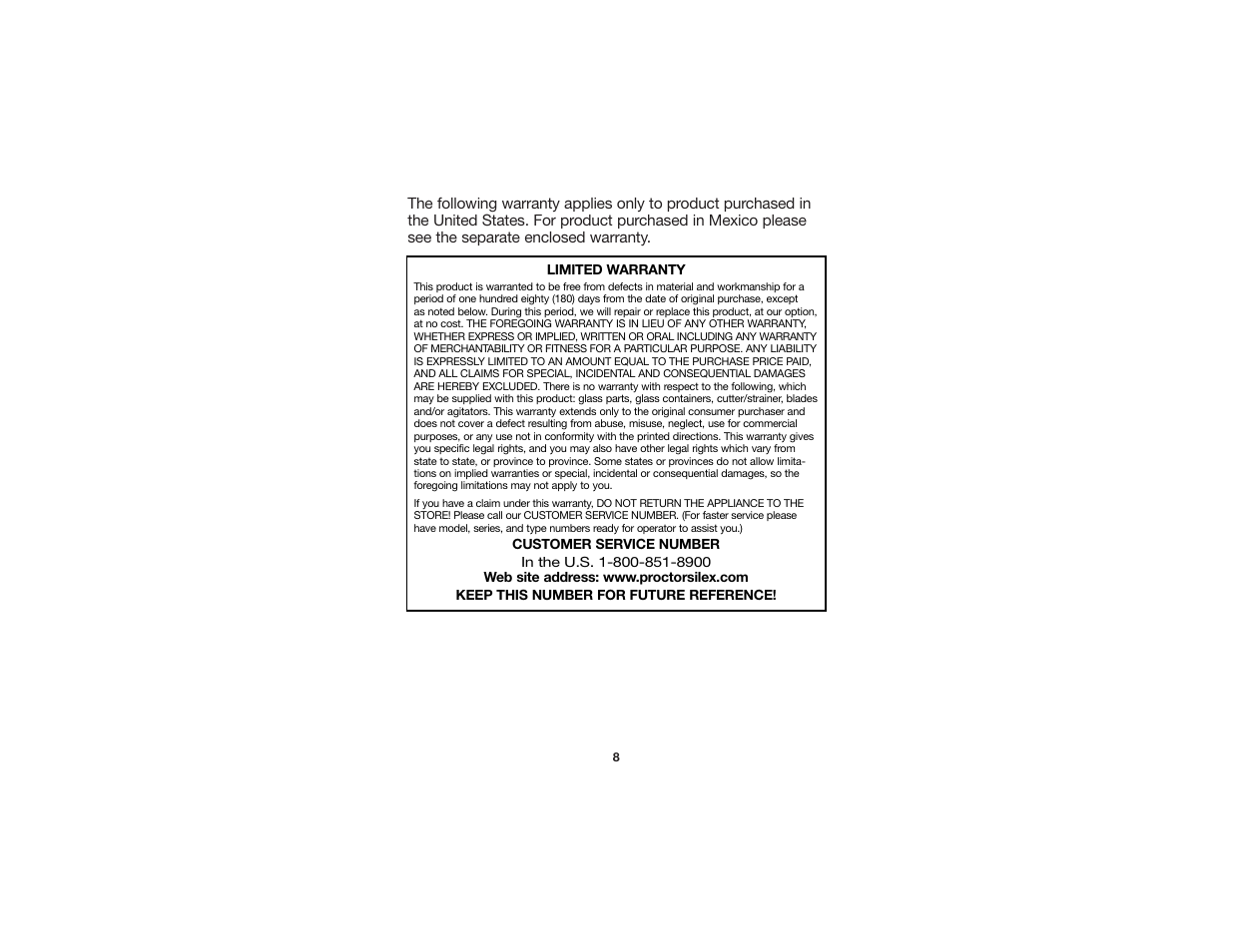 Proctor-Silex Blenders User Manual | Page 5 / 10