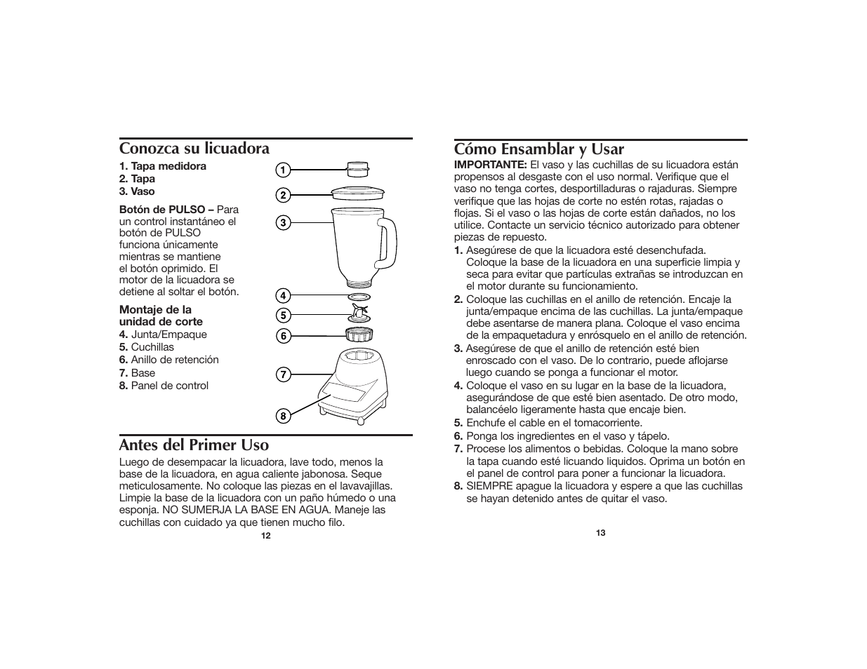 Proctor-Silex Blenders User Manual | Page 8 / 10
