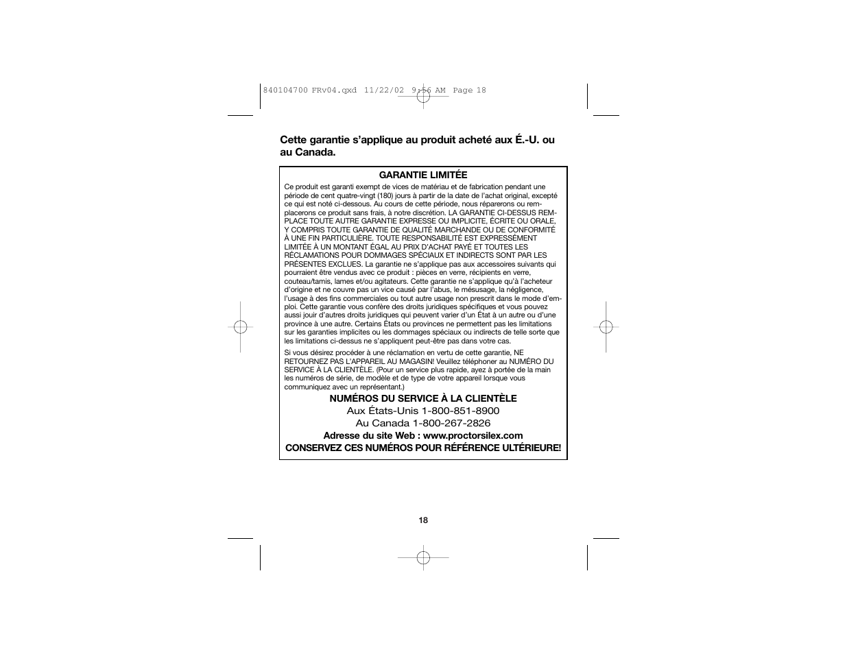 Proctor-Silex 840104700 User Manual | Page 10 / 16
