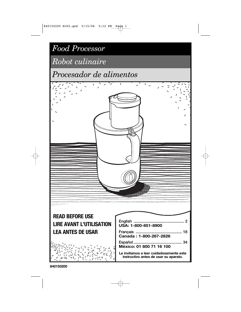 Proctor-Silex 840150200 User Manual | 52 pages