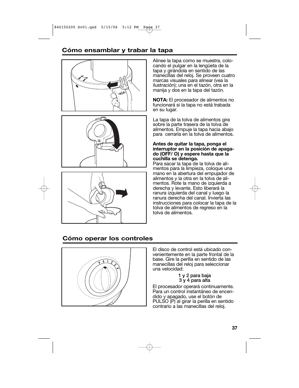 Proctor-Silex 840150200 User Manual | Page 37 / 52