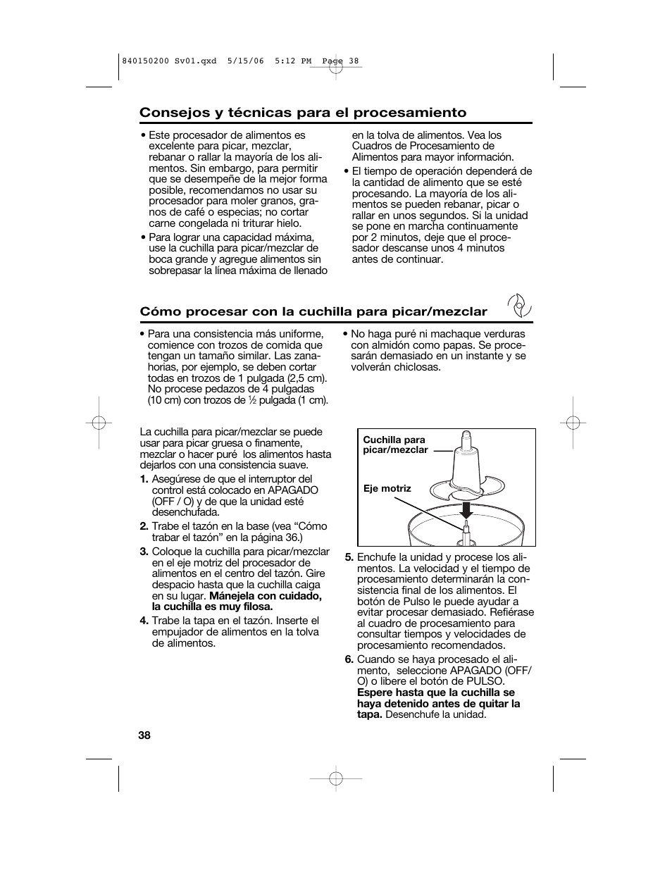 Proctor-Silex 840150200 User Manual | Page 38 / 52