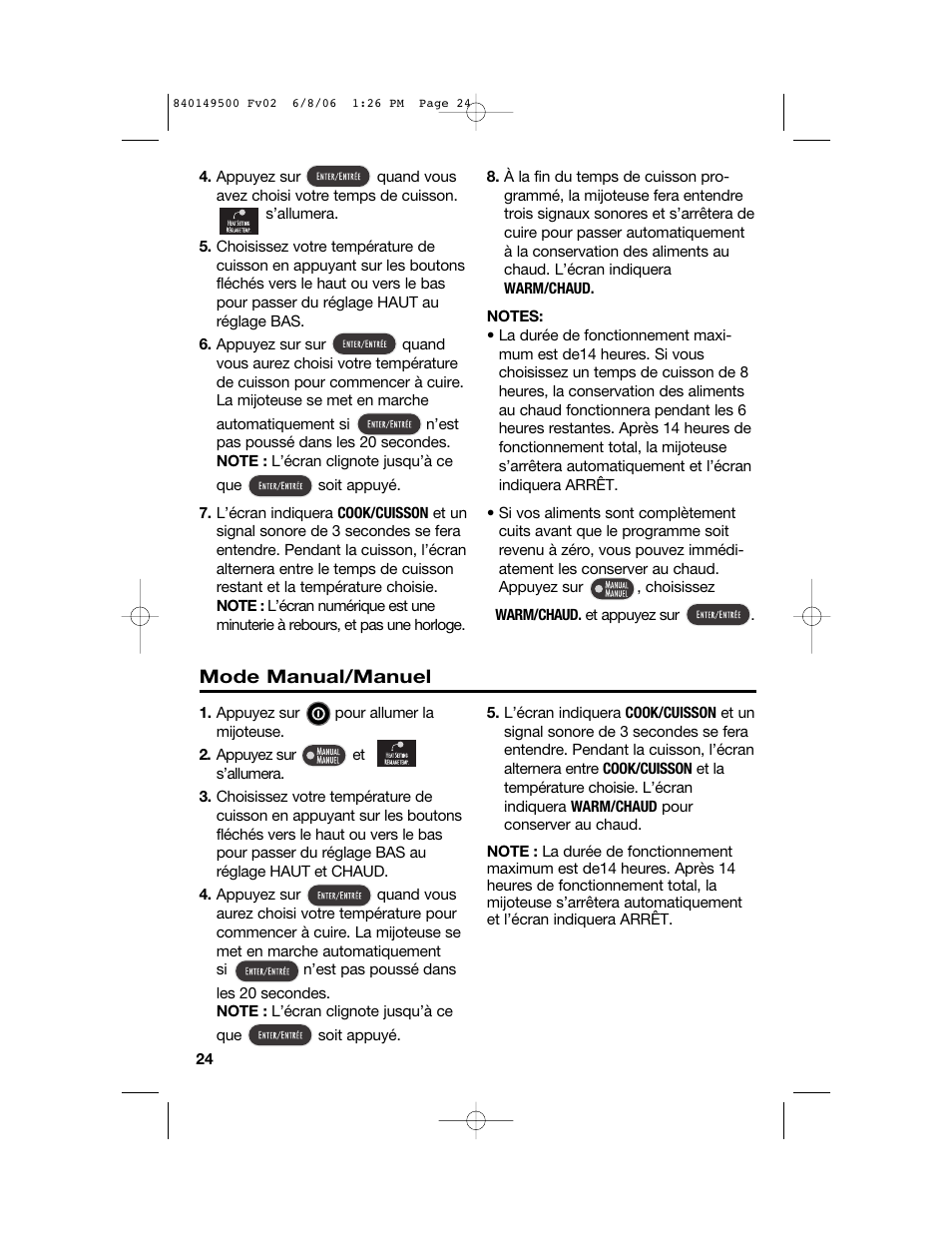 Proctor-Silex 840149500 User Manual | Page 24 / 64