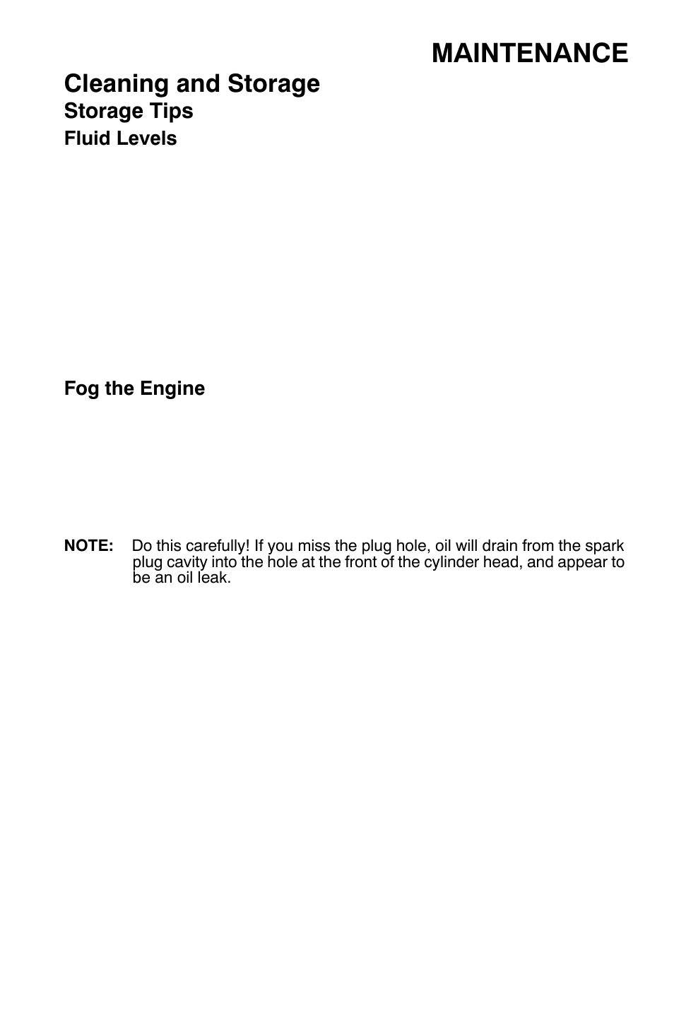 Maintenance, Cleaning and storage | Polaris Sportsman 500 EFI X2 User Manual | Page 133 / 157
