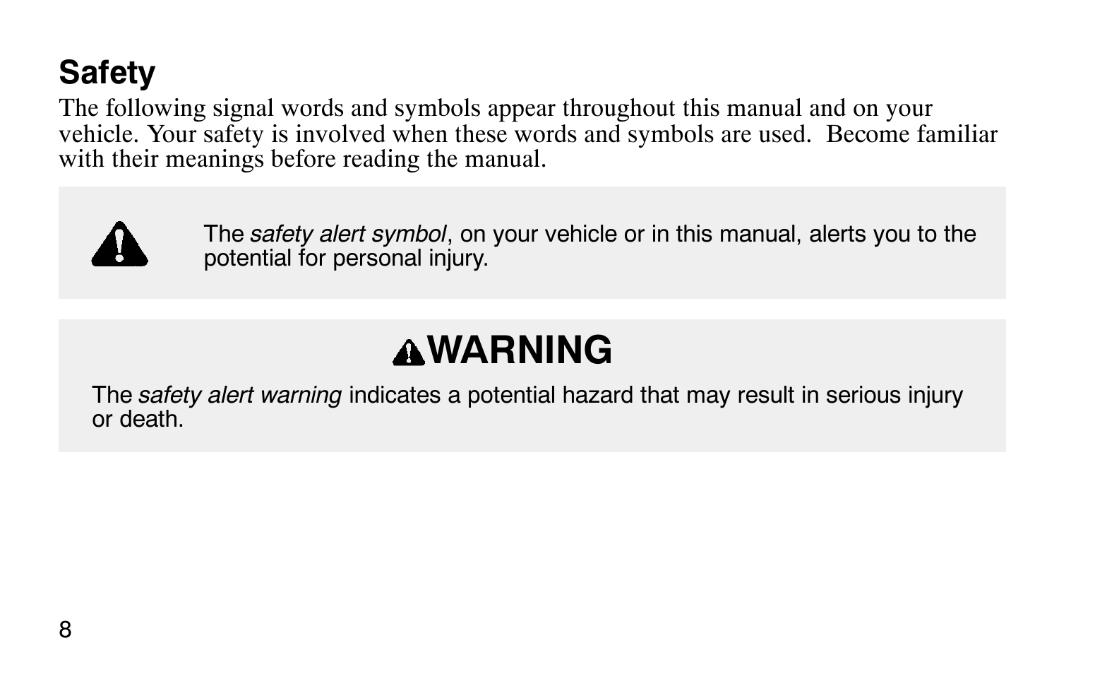 Warning, Safety | Polaris Sprotsman 90 User Manual | Page 10 / 188
