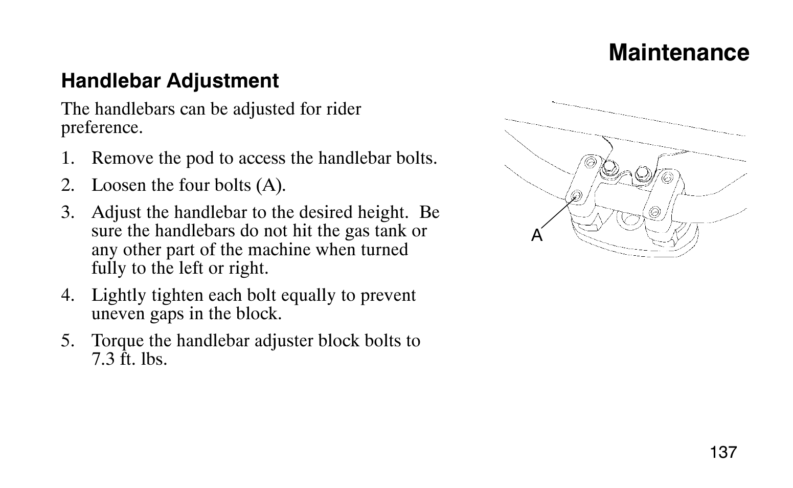 Maintenance | Polaris Sprotsman 90 User Manual | Page 139 / 188