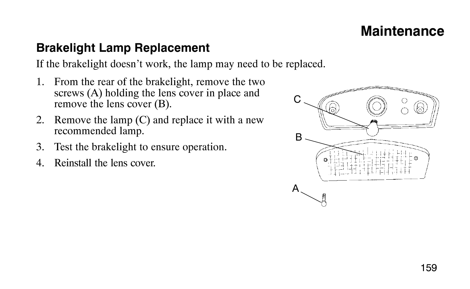 Maintenance | Polaris Sprotsman 90 User Manual | Page 161 / 188