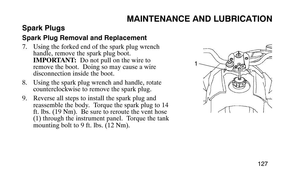 Maintenance and lubrication | Polaris 9919510 User Manual | Page 130 / 187