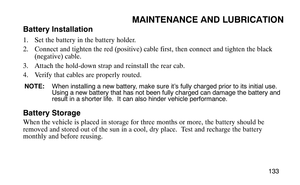 Maintenance and lubrication | Polaris 9919510 User Manual | Page 136 / 187