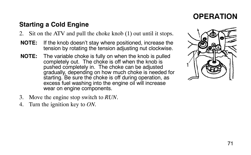 Operation | Polaris 9919510 User Manual | Page 74 / 187
