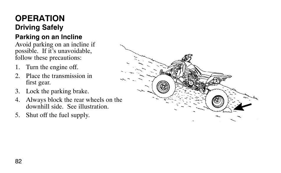 Operation | Polaris 9919510 User Manual | Page 85 / 187