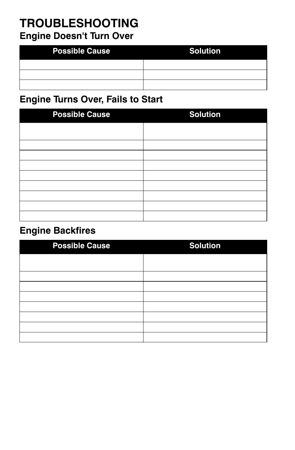 Troubleshooting | Polaris Sportsman 9920630 User Manual | Page 134 / 149