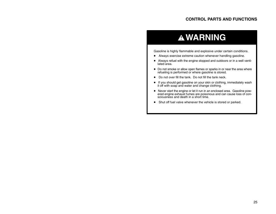Warning | Polaris 2009 99 Ranger User Manual | Page 34 / 104