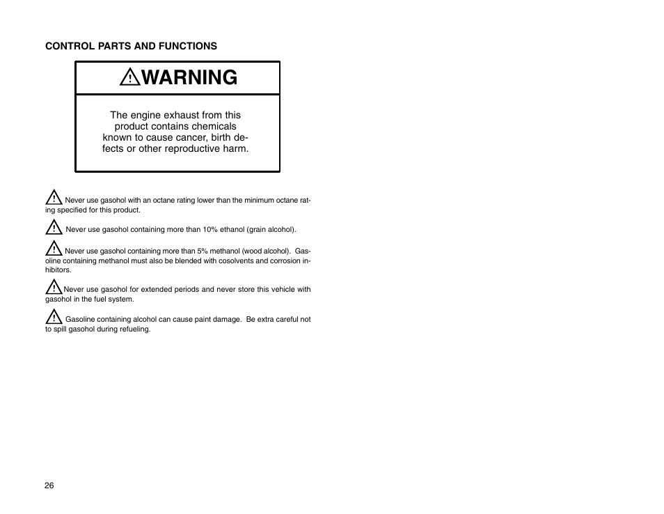 Warning | Polaris 2009 99 Ranger User Manual | Page 35 / 104