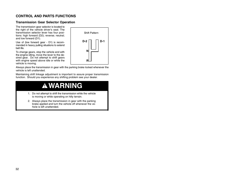 Warning | Polaris 2009 99 Ranger User Manual | Page 41 / 104