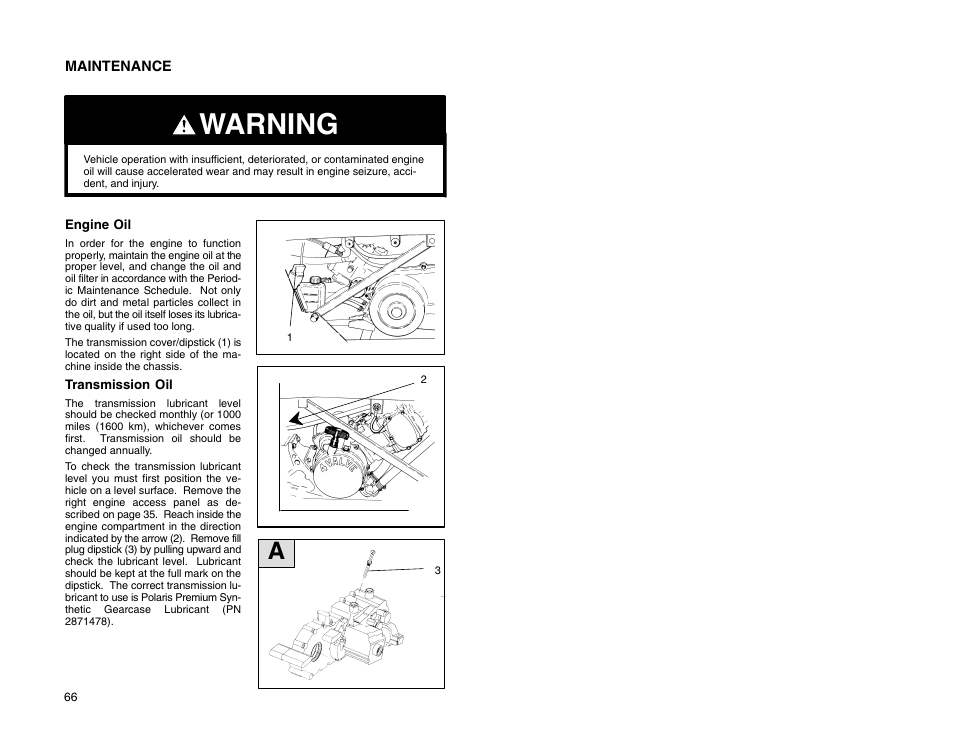 Warning | Polaris 2009 99 Ranger User Manual | Page 75 / 104