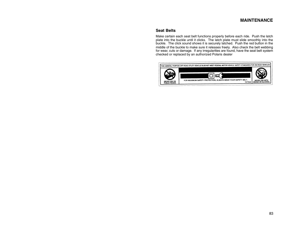 Polaris 2009 99 Ranger User Manual | Page 92 / 104