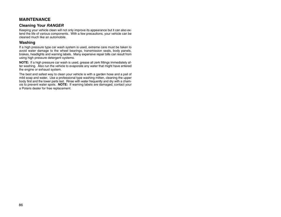 Polaris 2009 99 Ranger User Manual | Page 95 / 104
