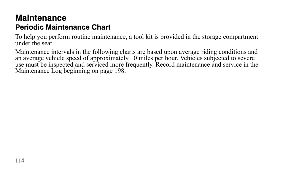 Maintenance | Polaris Sportsman 9921483 User Manual | Page 117 / 207