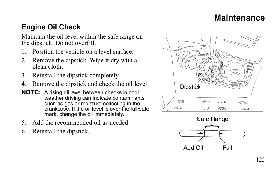 Maintenance | Polaris Sportsman 9921483 User Manual | Page 128 / 207