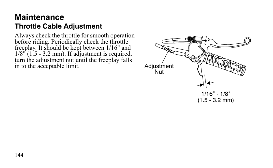 Maintenance | Polaris Sportsman 9921483 User Manual | Page 147 / 207