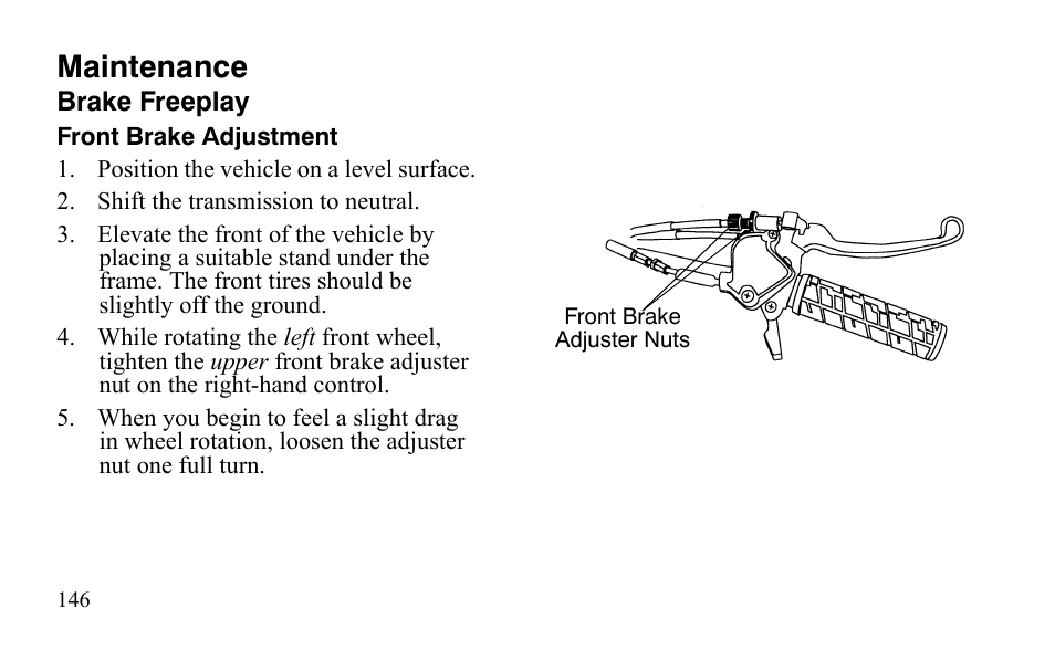 Maintenance | Polaris Sportsman 9921483 User Manual | Page 149 / 207