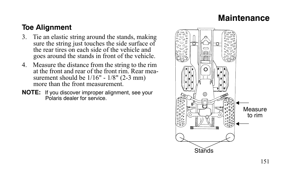 Maintenance | Polaris Sportsman 9921483 User Manual | Page 154 / 207