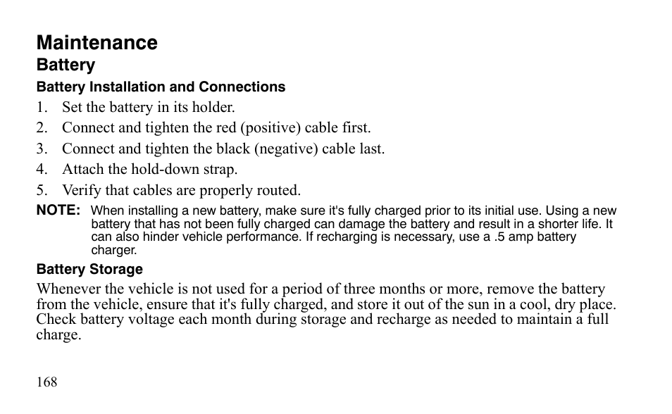 Maintenance | Polaris Sportsman 9921483 User Manual | Page 171 / 207