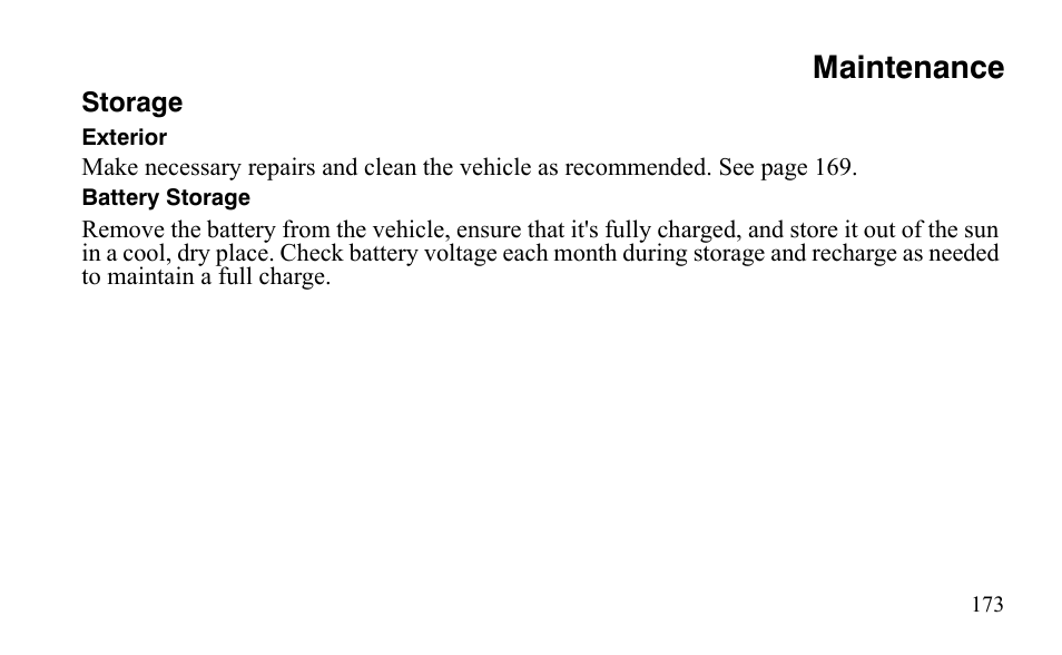 Maintenance | Polaris Sportsman 9921483 User Manual | Page 176 / 207