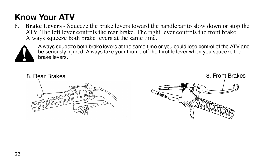 Know your atv | Polaris Sportsman 9921483 User Manual | Page 25 / 207