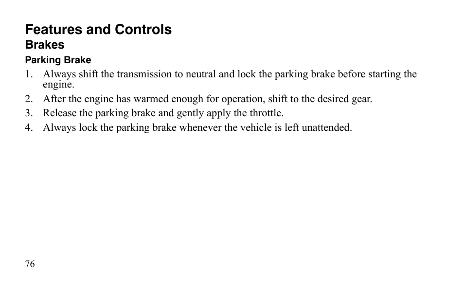 Features and controls | Polaris Sportsman 9921483 User Manual | Page 79 / 207