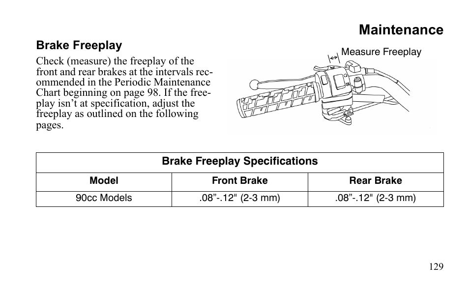 Maintenance | Polaris Sportsman 9921796 User Manual | Page 132 / 192