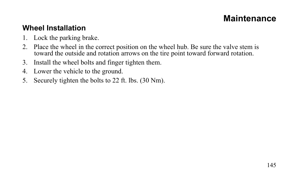 Maintenance | Polaris Sportsman 9921796 User Manual | Page 148 / 192