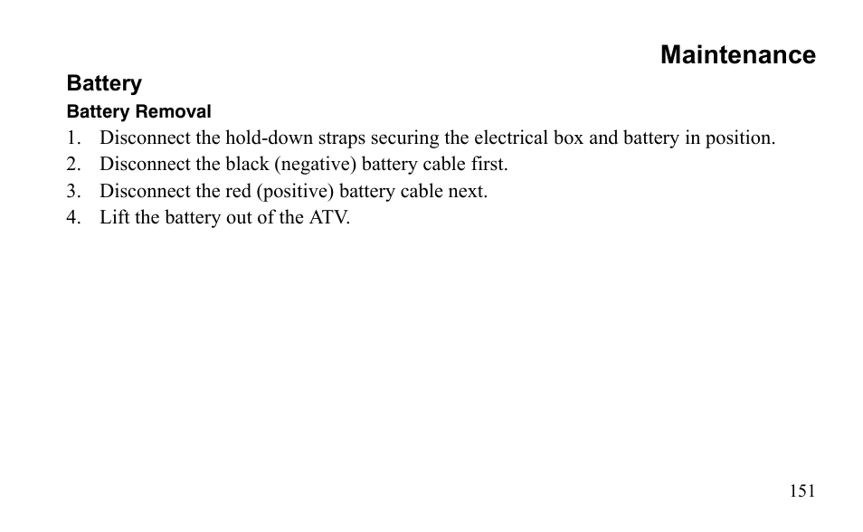 Maintenance | Polaris Sportsman 9921796 User Manual | Page 154 / 192