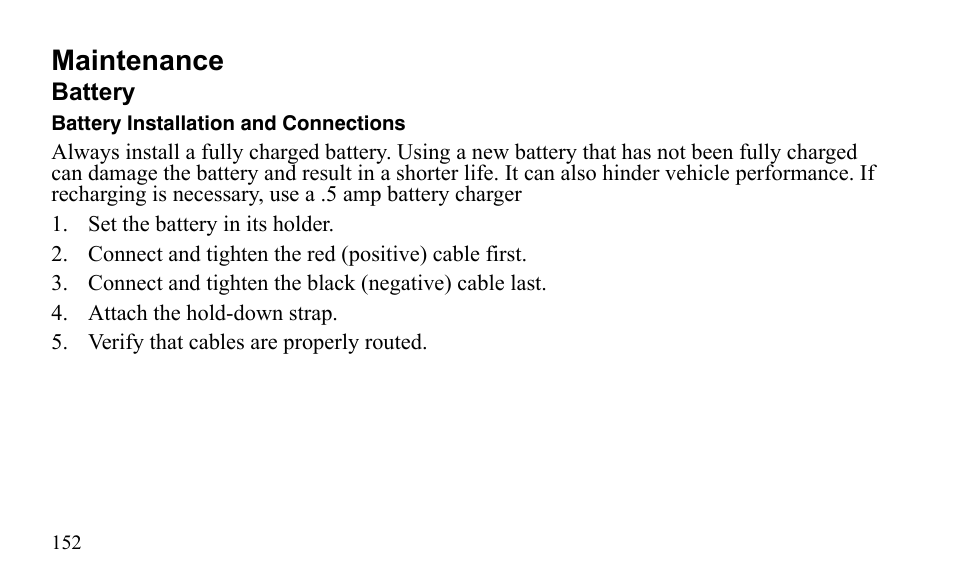 Maintenance | Polaris Sportsman 9921796 User Manual | Page 155 / 192