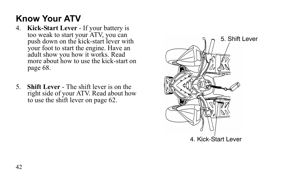 Know your atv | Polaris Sportsman 9921796 User Manual | Page 45 / 192