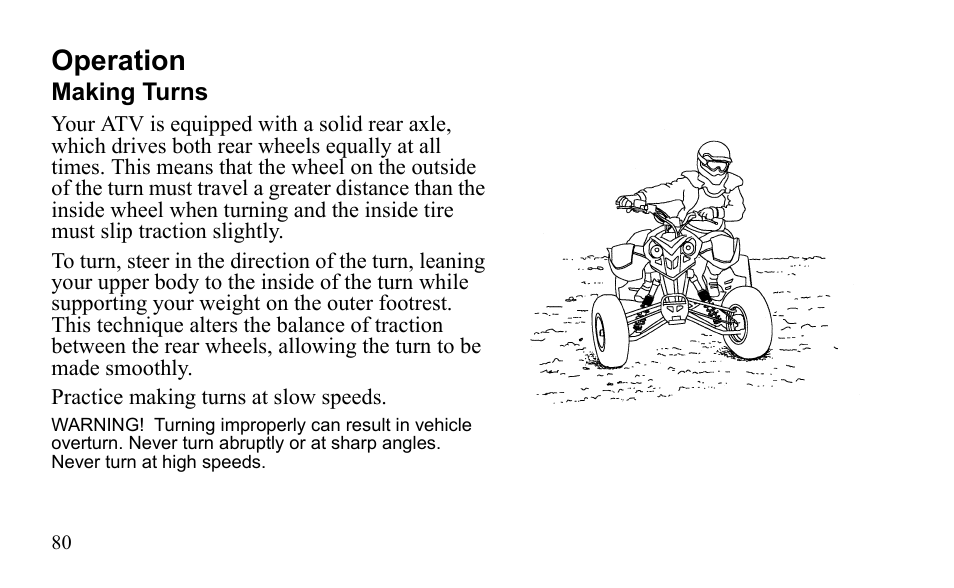 Operation | Polaris Sportsman 9921796 User Manual | Page 83 / 192