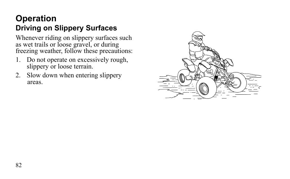 Operation | Polaris Sportsman 9921796 User Manual | Page 85 / 192