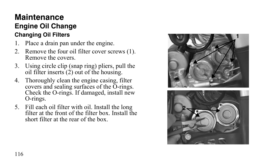 Maintenance | Polaris Outlaw 450 S User Manual | Page 119 / 218
