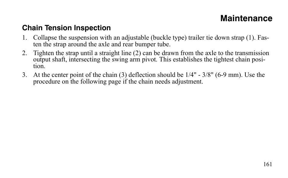 Maintenance | Polaris Outlaw 450 S User Manual | Page 164 / 218