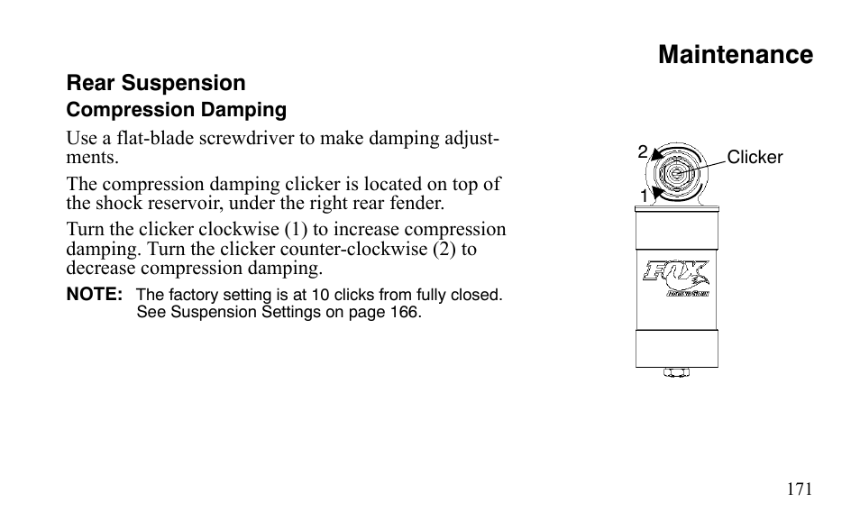 Maintenance | Polaris Outlaw 450 S User Manual | Page 174 / 218
