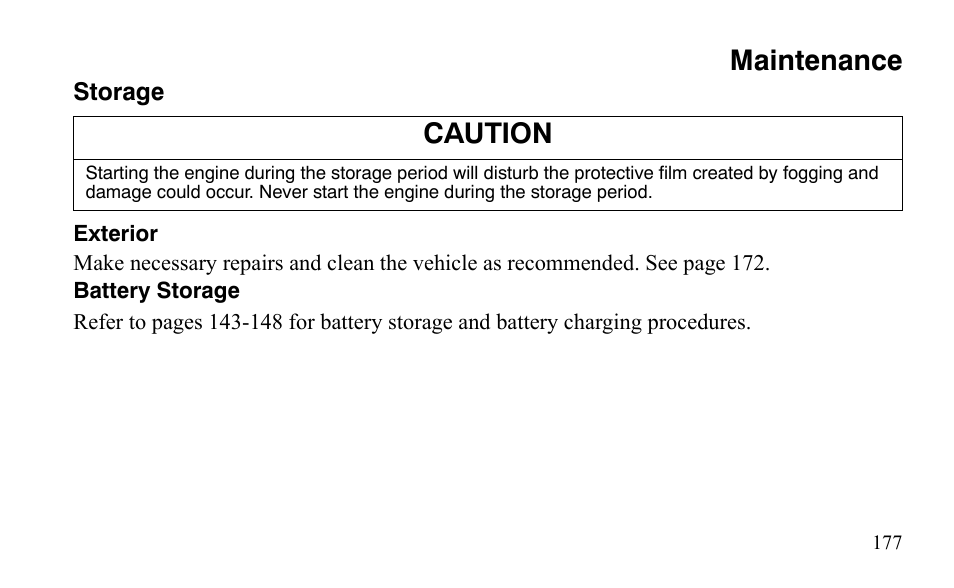 Maintenance, Caution | Polaris Outlaw 450 S User Manual | Page 180 / 218