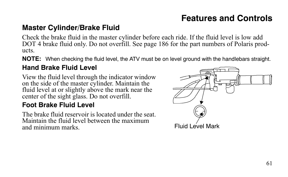 Features and controls | Polaris Outlaw 450 S User Manual | Page 64 / 218