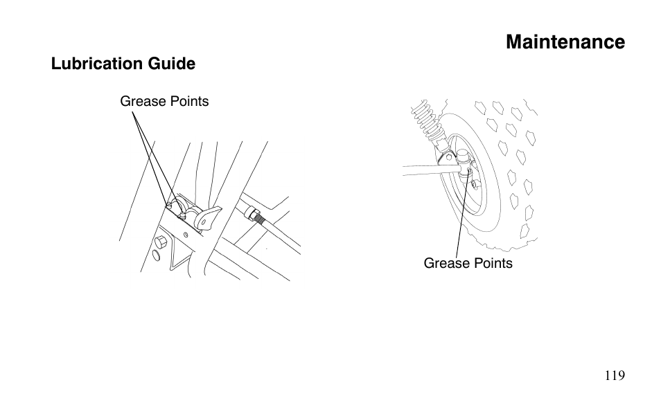 Maintenance | Polaris Outlaw 9921488 User Manual | Page 122 / 199